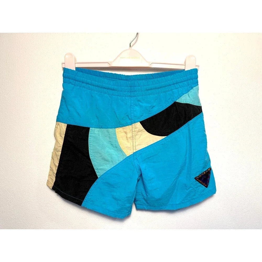 Vintage Retro Color Block Swim Trunks Vintage Retro Color Block Swim Trunks Boys